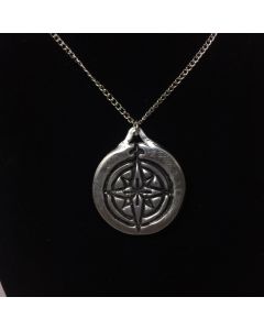 Compass rose pendant