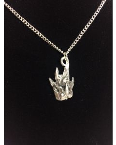 Black flame pendant